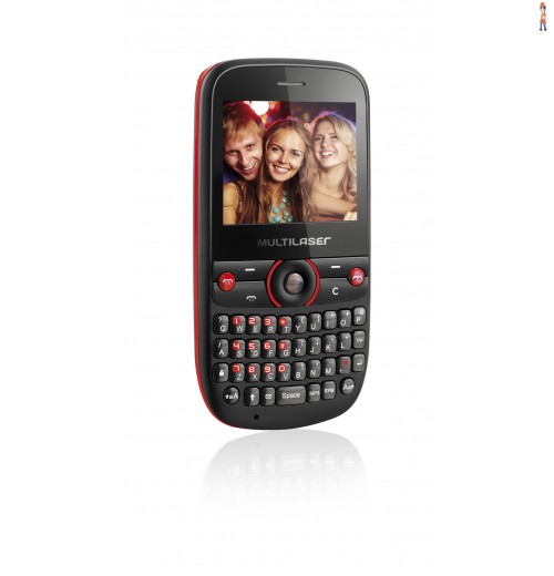 Celular Multilaser Star 4s 4chip Quadri Cam1.3 - Preto/vermelho - P3193