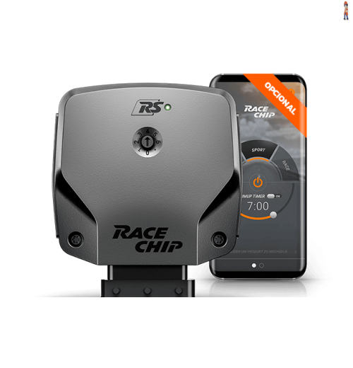 RaceChip Chiptuning "RS" o mais vendido. Alta performance e segurança. Até +25% de potência, até +25% de torque, até 15% menos consumo, 6 mapeamentos selecionáveis