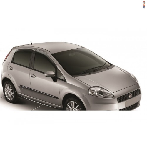 Calha de Chuva (Defletor) TGPoli p/ FIAT PUNTO 08/16 - 4 Portas - Cód: 24.013