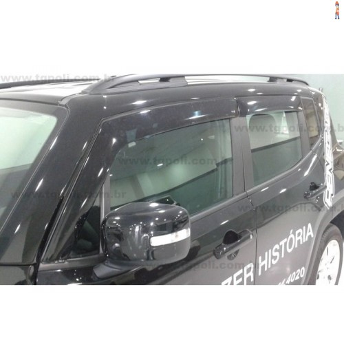 Calha de Chuva (Defletor) TGPoli p/ JEEP RENEGADE 15/18 - 4 Portas - Cód: 33.001