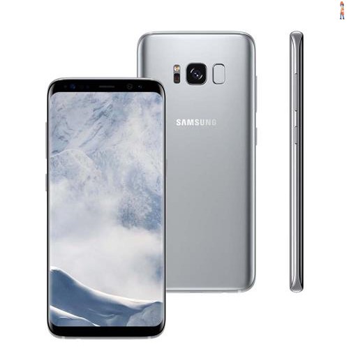 Smartphone Samsung Galaxy S8 Dual Chip Prata com 64GB, Tela 5.8”, Android 7.0, 4G, Câmera 12MP e Octa-Core