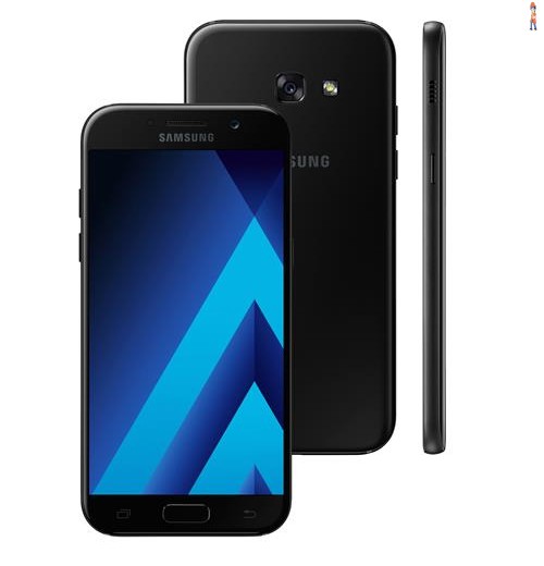Smartphone Samsung Galaxy A5 2017 A520F/DS Preto com 64GB, Dual Chip, Tela 5.2" FHD, 4G, Câmera 16MP, Android 6.0, Processador Octa Core e 3GB RAM