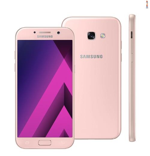 Smartphone Samsung Galaxy A5 2017 A520F/DS Rosa com 32GB, Dual Chip, Tela 5.2" FHD, 4G, Câmera 16MP, Android 6.0, Processador Octa Core e 3GB RAM