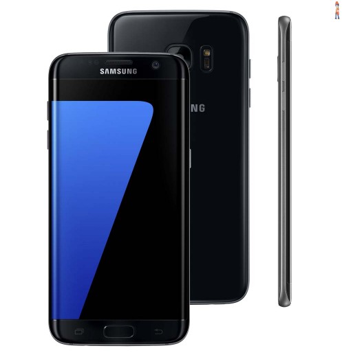 Smartphone Samsung Galaxy S7 edge Preto com 32GB, Tela 5.5", Android 6.0, 4G, Câmera 12MP e Processador Octa-Core