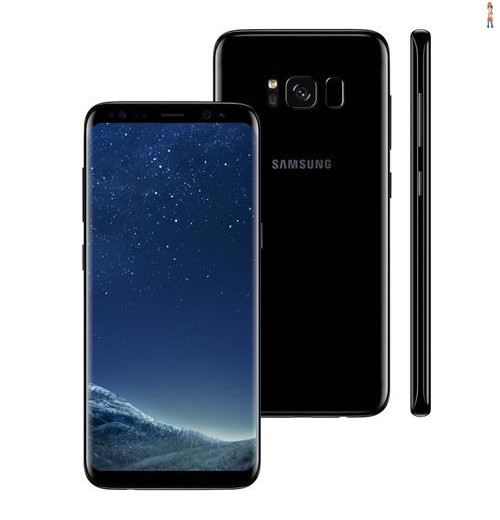 Smartphone Samsung Galaxy S8 Dual Chip Preto com 64GB, Tela 5.8”, Android 7.0, 4G, Câmera 12MP e Octa-Core