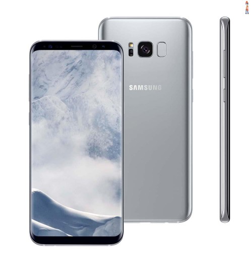 Smartphone Samsung Galaxy S8 Plus Dual Chip Prata com 64GB, Tela 6.2”, Android 7.0, 4G, Câmera 12MP e Octa-Core