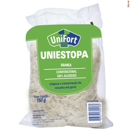 Estopa Branca para Limpeza - Unifort - 150gr - cod: 9850.150.000