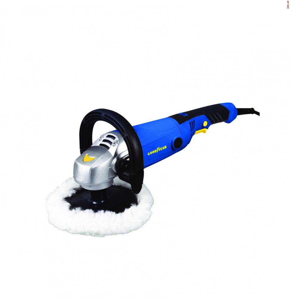 Politriz Angular GOODYEAR P-58125 tem potência de 1200 Watts, é 100% Rolamentada