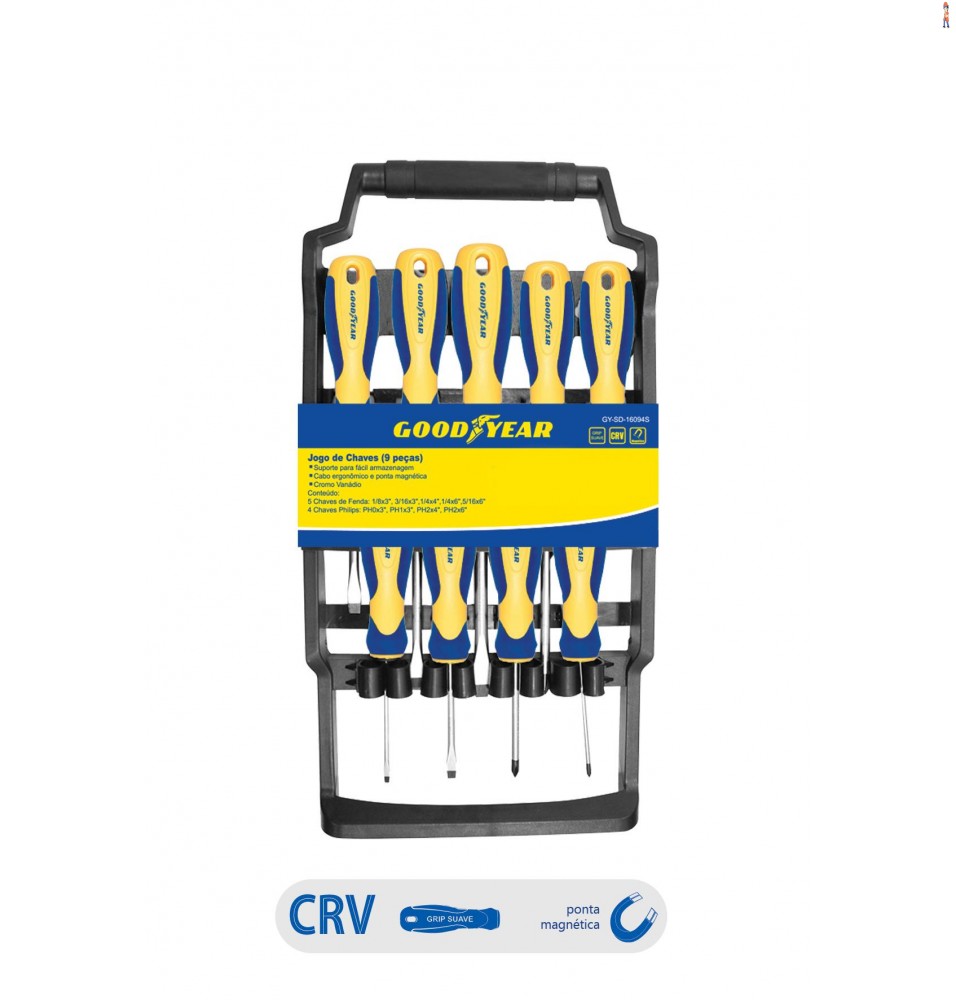 Jogo de Chaves GOODYEAR  5 PCS GY-SD-16094S