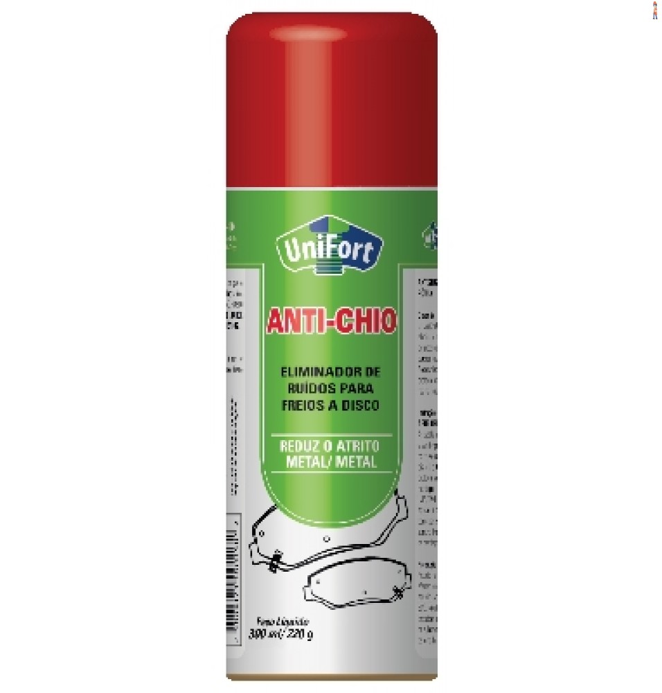 Anti Chio - RUÍDO FREIO A DISCO - UNIFORT - Spray 220G/300ml - cod: 9850.300.150