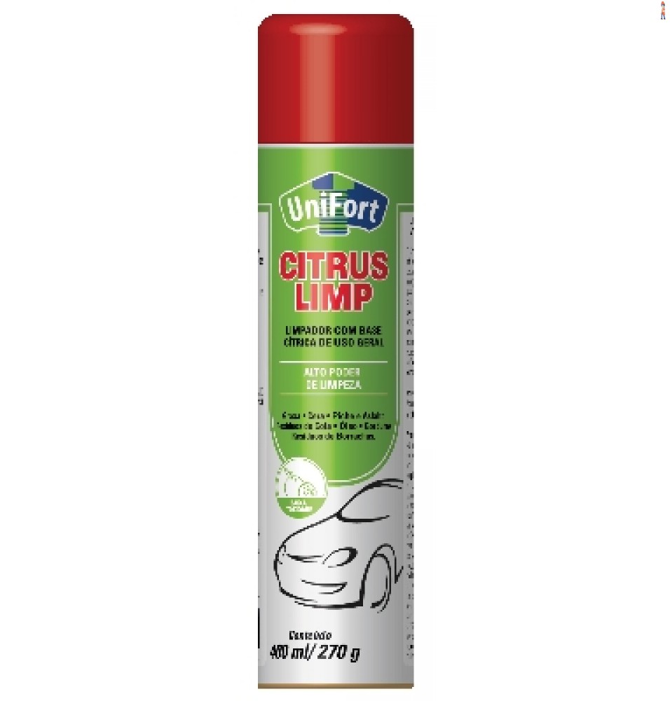 Desengraxante - CITRUS LIMP.PESADA  - UNIFORT - Spray 300G/400ml - cod: 9850.300.204