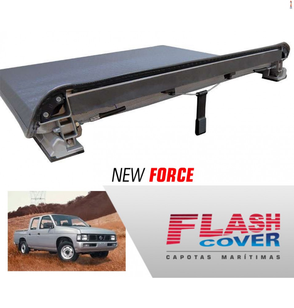 Capota Maritima FlashCover NewForce Nissan D21 CD 86/1995 (SOB MED) BNF  Capota: BN073F
