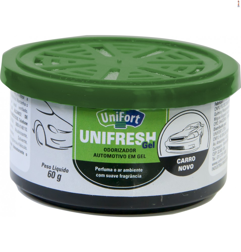 Aromatizante - GEL UNIFRESH - CARRO NOVO - 60G - cod: 9850.100.008