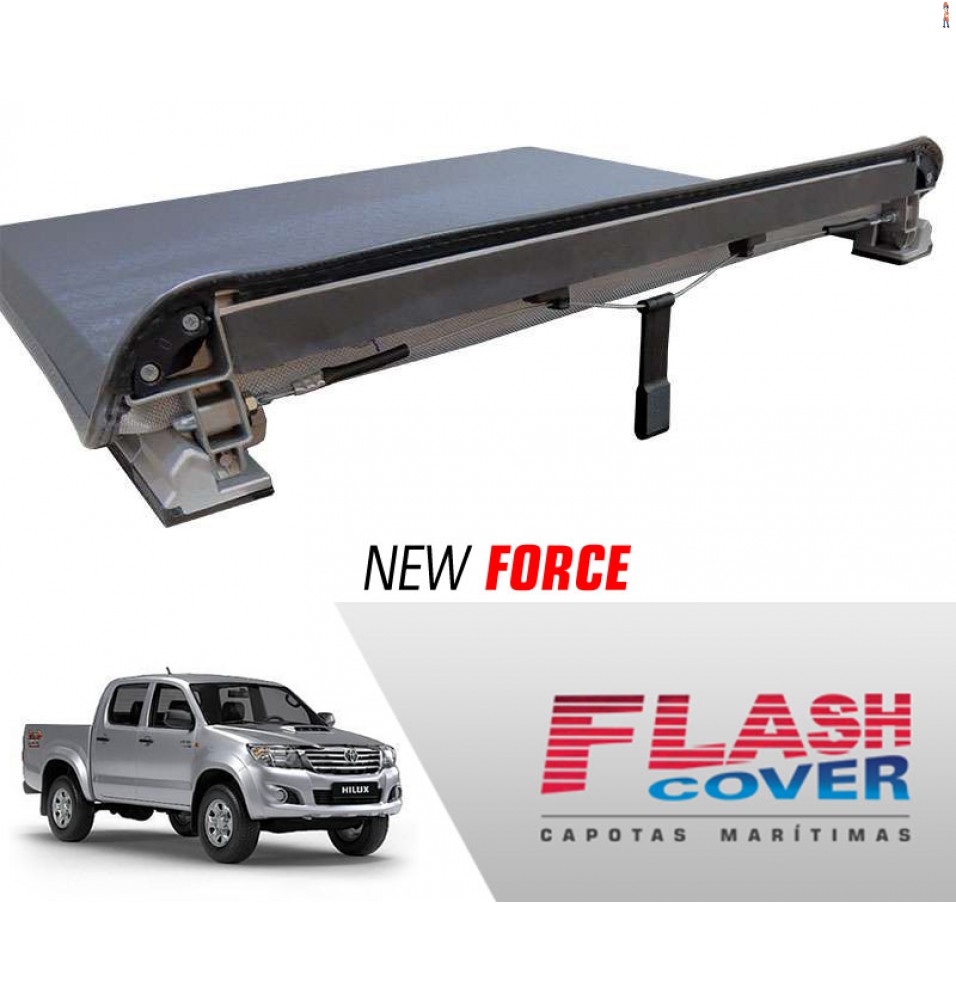 Capota Maritima FlashCover NewForce Toyota HILUX CD C/GRA ORIG 05/2015 BNF  Capota: BN920F