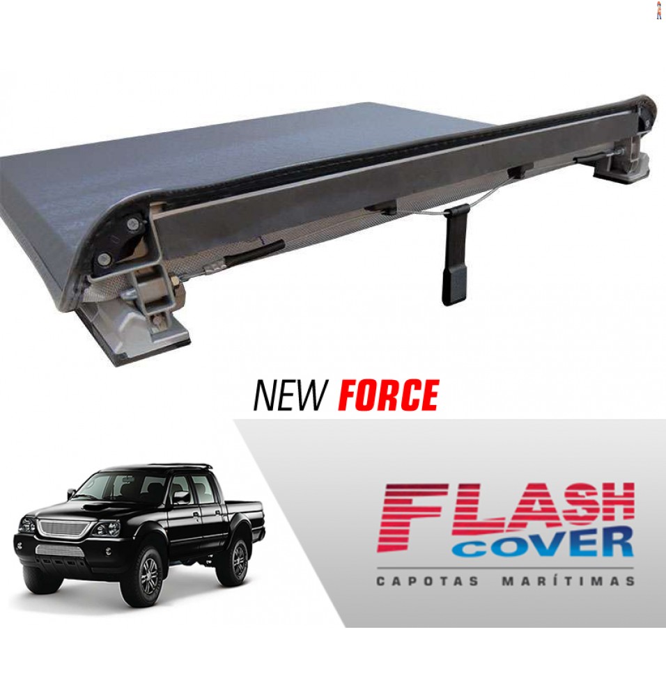 Capota Maritima FlashCover NewForce Mitsubishi L200 SPORT 04/2011 BNF  Capota: BN056F