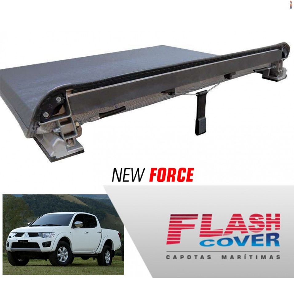 Capota Maritima FlashCover NewForce Mitsubishi L200 TRITON XB C/GRA 2012/ BNF  Capota: BN927F