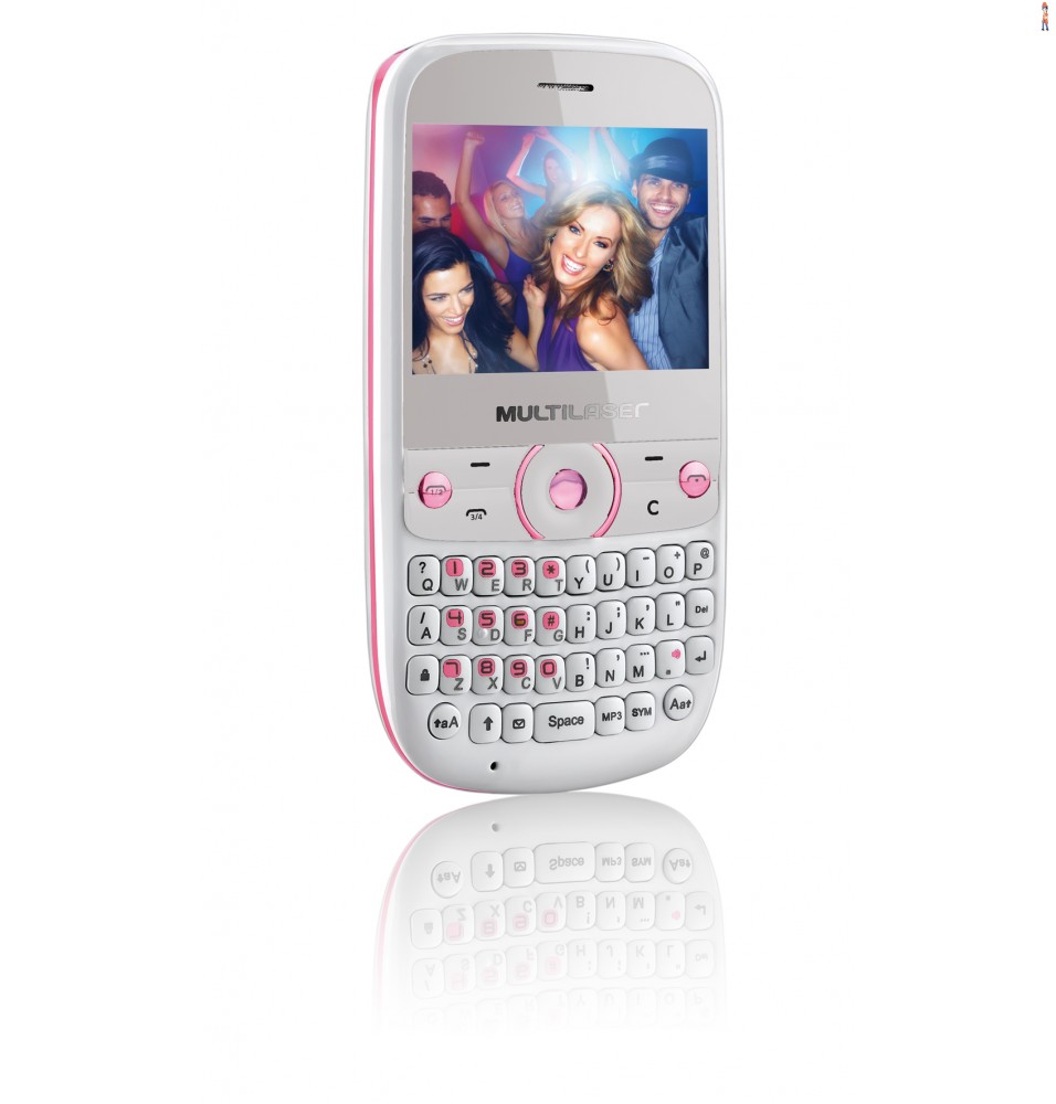 Celular Multilaser Star Dual Tv -  Branco/rosa - cod: P3166