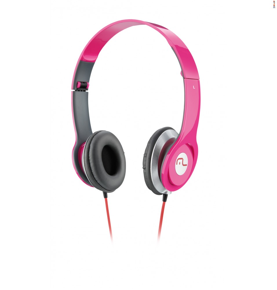 Fone de Ouvido Multilaser Headfone Rosa P2 - PH068