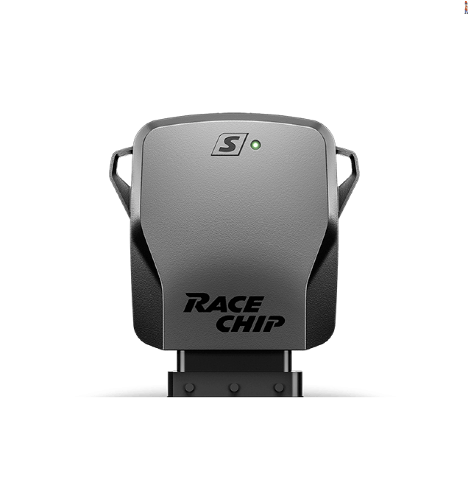 RaceChip Chiptuning "S" a versão básica. Perfomance sólida e confiável. Até +20% de potência, até +20% de torque, até +10% menos consumo, 5 mapeamentos selecionáveis