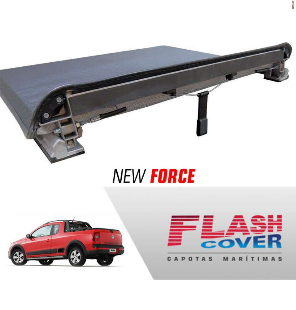 Capota Maritima FlashCover NewForce VW SAVEIRO CROSS S/STP 98/2009 BNF  Capota: BN100F