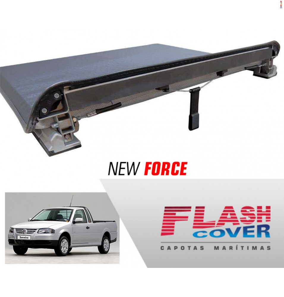 Capota Maritima FlashCover NewForce VW  SAVEIRO S/GRA C/STP 98/2009 BNF  Capota: BN152F