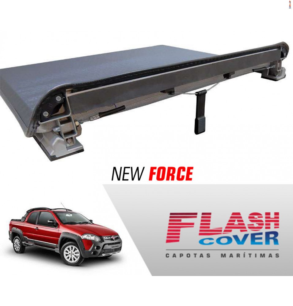 Capota Maritima FlashCover NewForce FIAT STRADA ADV CD C/STP 2014/ BNF  Capota: BN185F