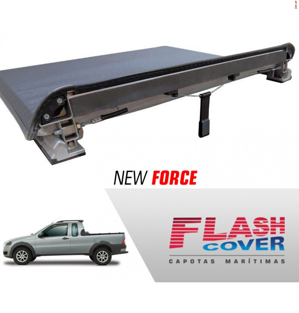 Capota Maritima FlashCover NewForce FIAT STRADA CE S/GAN S/STP 98/2013 BNF  Capota: BN043F