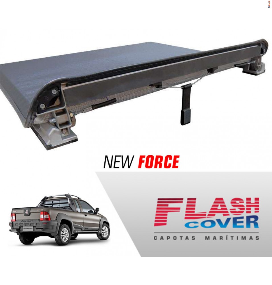 Capota Maritima FlashCover NewForce FIAT STRADA LK CE C/GAN S/STP 09/2013 BNF  Capota: BN142F