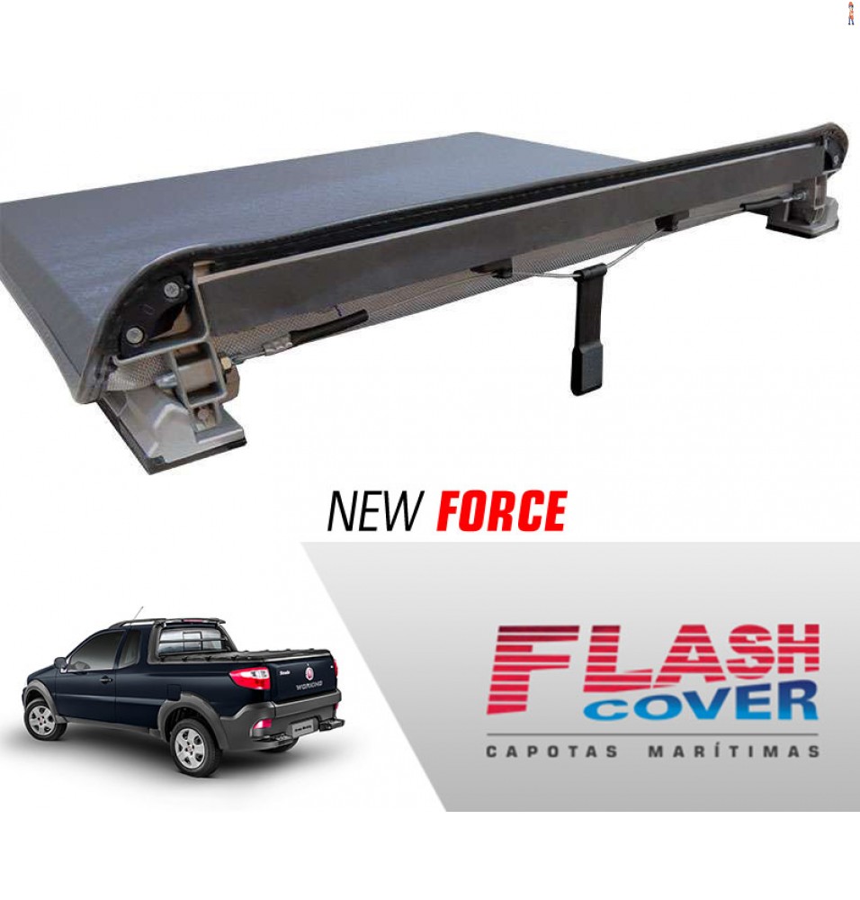 Capota Maritima FlashCover NewForce FIAT STRADA WORK CE 2014/ BNF  Capota: BN182F