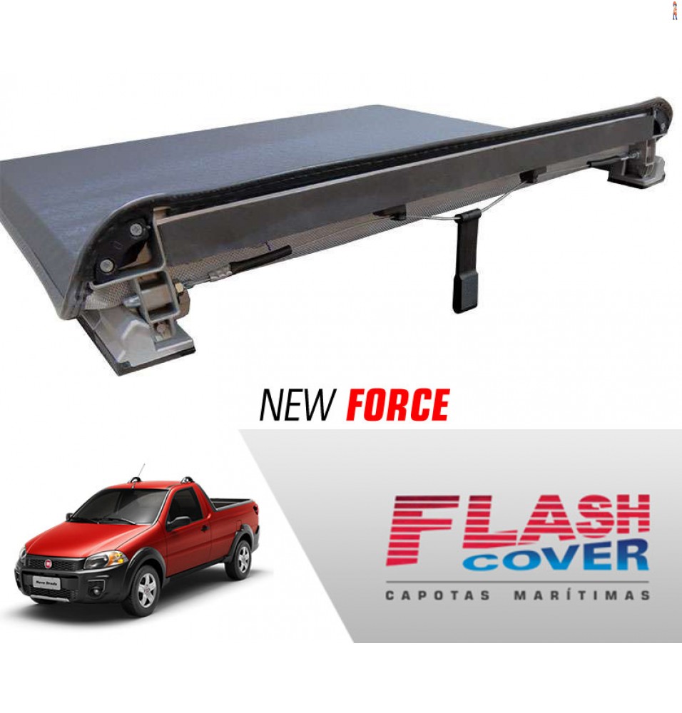 Capota Maritima FlashCover NewForce FIAT STRADA WORK CS 2014/ BNF  Capota: BN183F