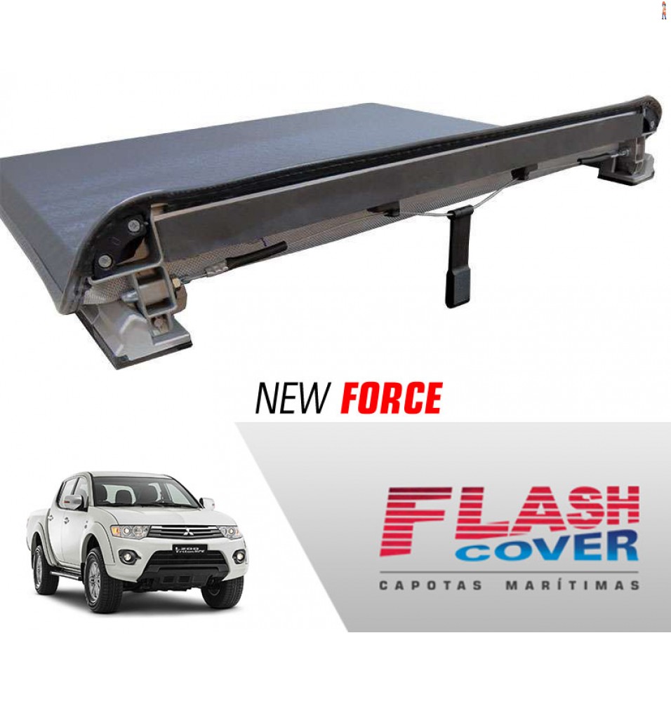 Capota Maritima FlashCover NewForce Mitsubishi L200 TRITON C/PROT 2016/ BNF Capota: FF955