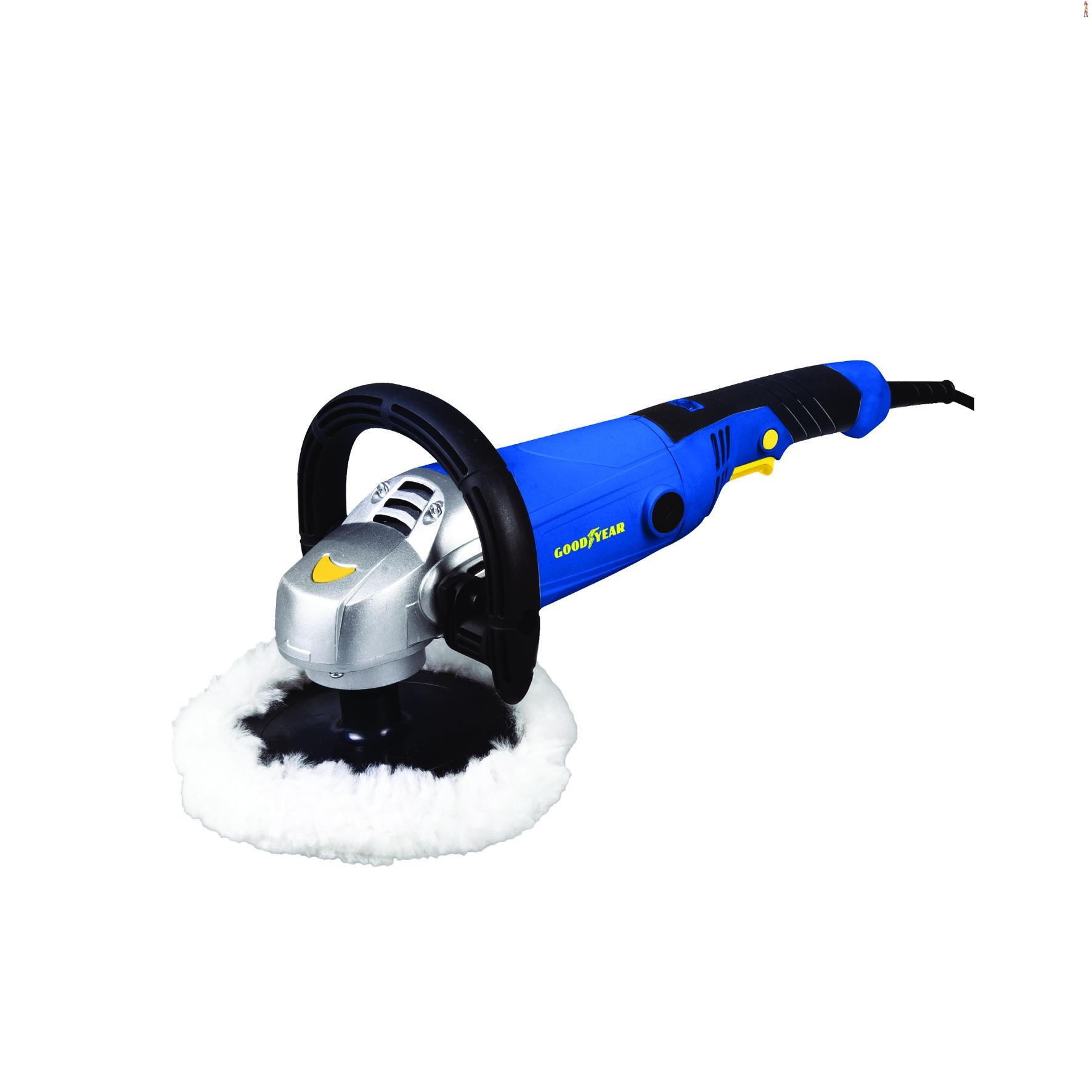 Politriz Angular GOODYEAR P-58125 tem potência de 1200 Watts, é 100% Rolamentada
