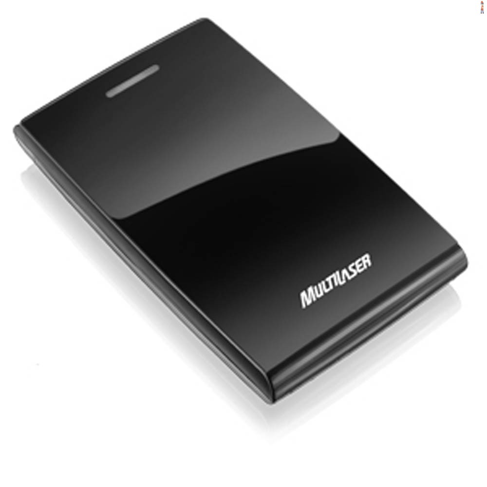 Case Externo Multilaser para Hd 2.5" Sata Black Piano - GA077