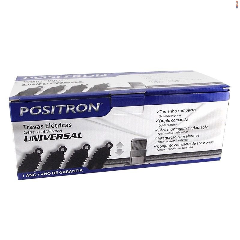 Kit Trava Elétrica - 2 ou 4 Portas - Universal - Positron - cod: TR410