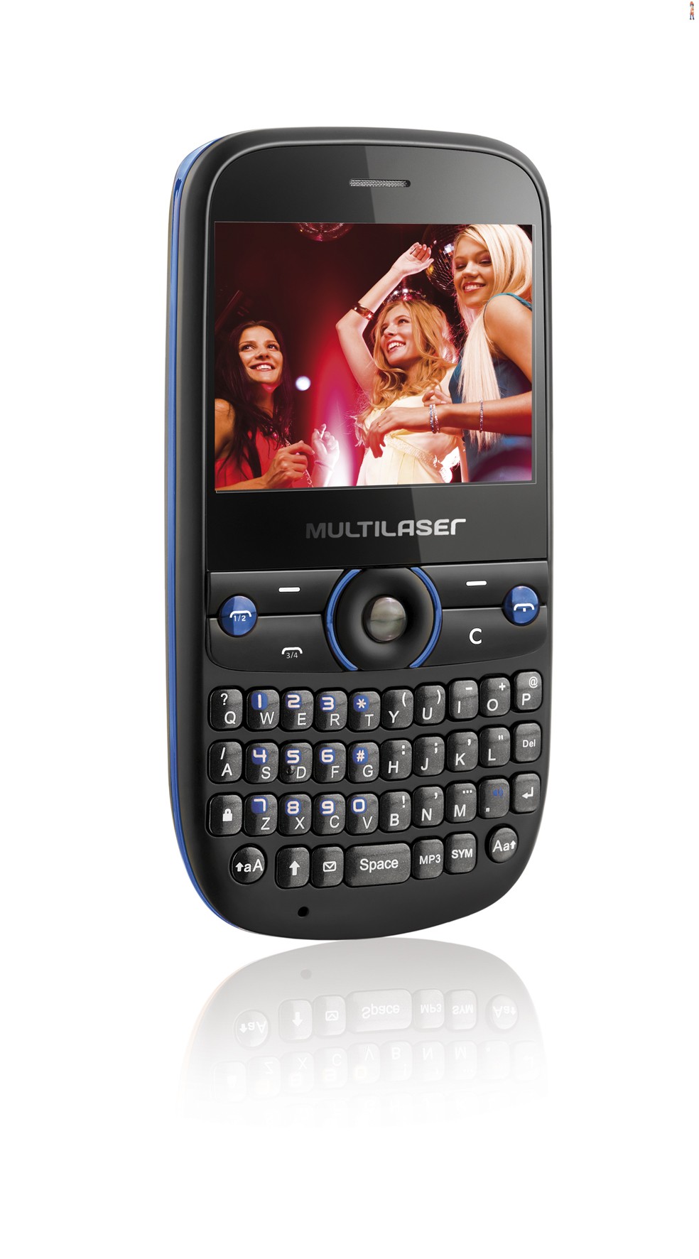 Celular Multilaser Star Dual Tv - Preto/azul - cod: P3165