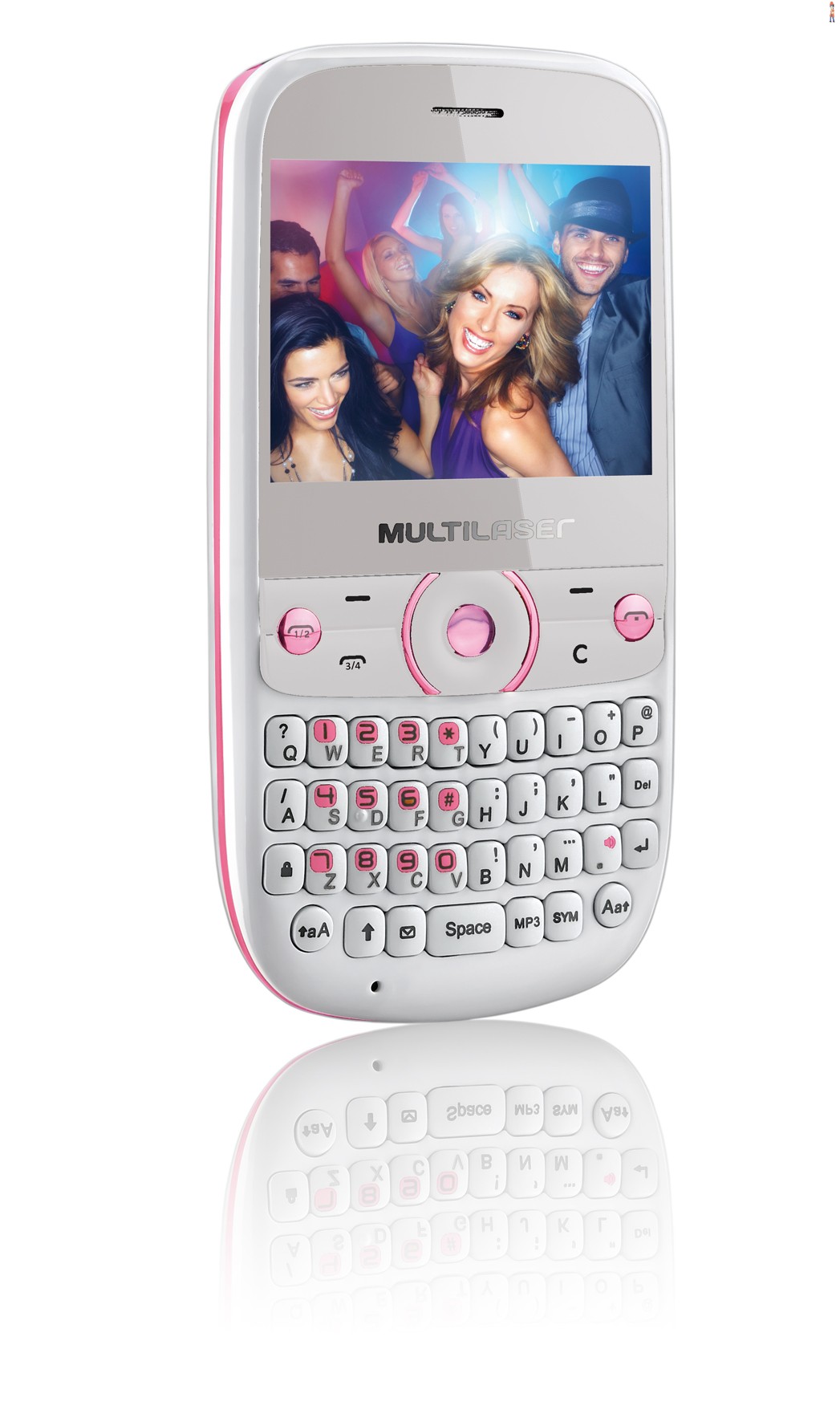 Celular Multilaser Star Dual Tv -  Branco/rosa - cod: P3166