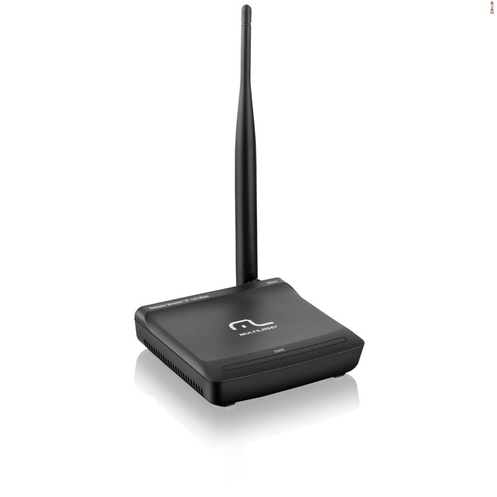Mini Roteador Multilaser 150 Mbps Bi-Volt Antena Fixa RE047