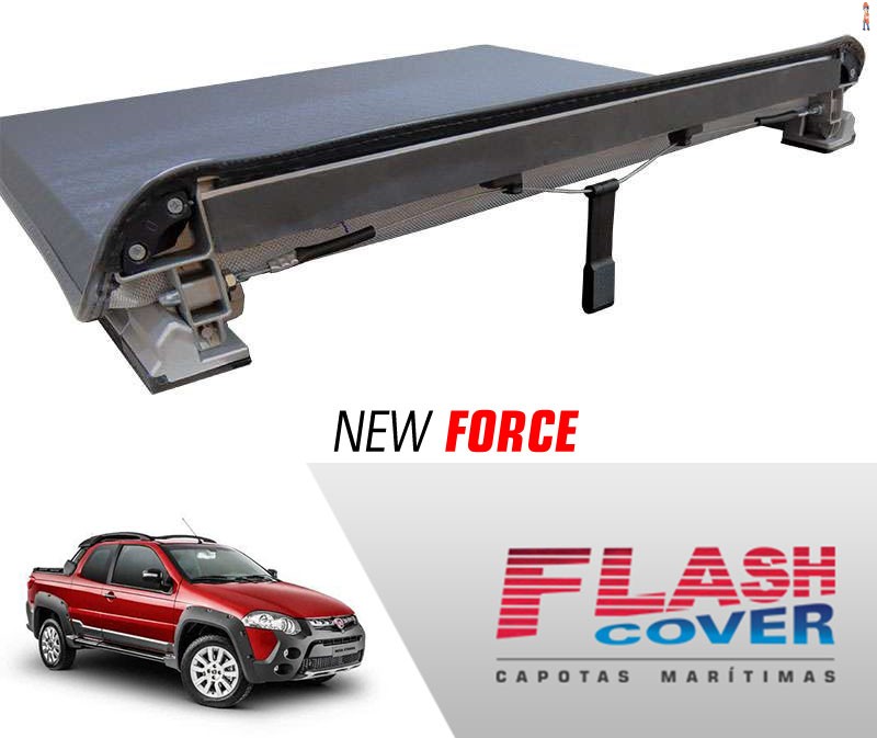 Capota Maritima FlashCover NewForce FIAT STRADA ADV CD C/STP 2014/ BNF  Capota: BN185F