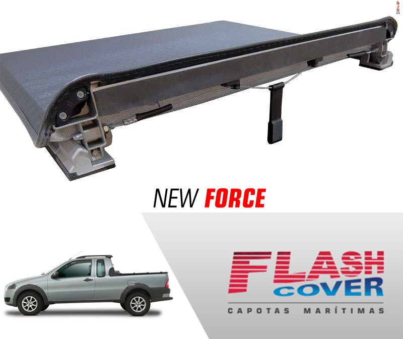 Capota Maritima FlashCover NewForce FIAT STRADA CE S/GAN C/STP 98/2013 BNF  Capota: BN042F