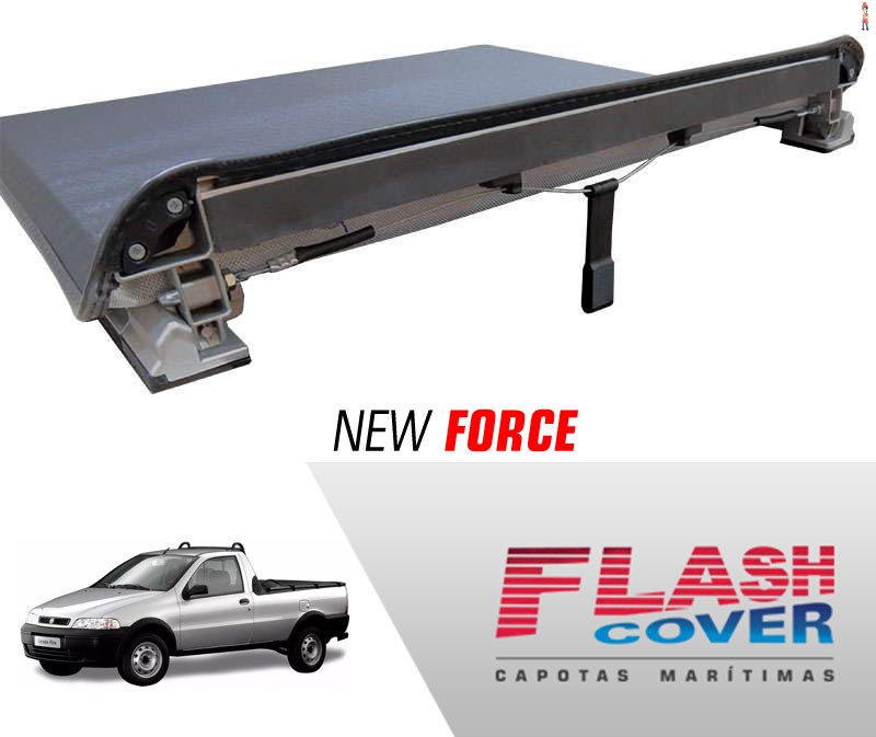 Capota Maritima FlashCover NewForce FIAT STRADA CS S/GRA S/GAN C/STP 98/2013 BNF  Capota: BN131F