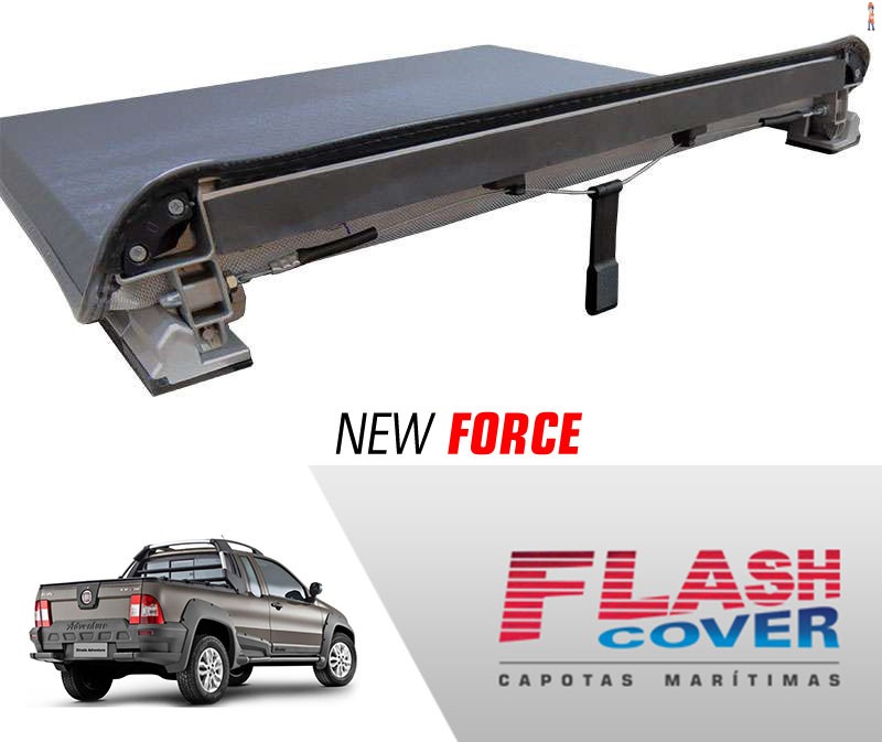 Capota Maritima FlashCover NewForce FIAT STRADA LK CE S/GAN C/STP 09/2013 BNF  Capota: BN139F